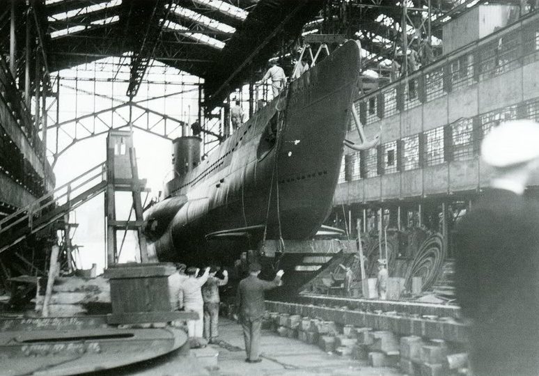 Файл:Спуск на воду ПЛ U-53.jpg