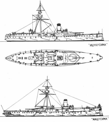 Файл:Схема крейсеров «Matsushima» (1890 г) и «Itsukushima» (1889 г).jpg