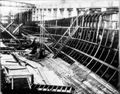 «Бородино». Формирование корпуса носовой оконечности корабля по состоянию на 10 ноября 1913 года.