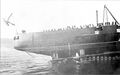 «Кинбурн» в момент спуска на воду. 30 октября 1915 года.
