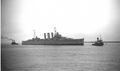 HMAS Australia прибывает в Барроу-ин-Фернесс (5 июля 1955 года).