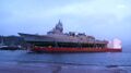 Баржа Boabarge33 с HNoMS Helge Ingstad отправилась в путь в направлении Haakonsvern.