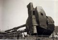 Башня линкора IJN Mutsu с двумя орудиями 410-мм/45 3rd Year Type.