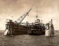 Броненосец «Синоп» в плавучем доке 1916 год.