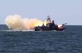Пуск ракеты комплекса «Малахит» с МРК проекта 12341