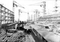 Днищевой набор броненосного крейсера «Кинбурн». 1913 год.