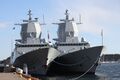HNoMS «Helge Ingstad» совместно с HNoMS «Fridtjof Nansen» из класса Fridtjof Nansen 2010 г.