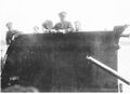 Командир Vesihiisi капитан-лейтенант Калерво Киянен на рубке лодки. 1941 год.
