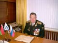Капитан 1-го ранга Владимир Валентинович Кузнецов с юбилейным знаком «40 лет Радиостанции ВМФ «Антей»»