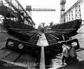 Киль USS San Francisco через месяц после закладки. Октябрь 1931 г