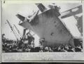 Крещение первого в мире авианосца серии по морскому обычаю, май 1972