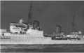 HMS Manchester. Вид с левого борта.