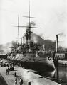 Hizen в доке Sasebo, сентябрь-октябрь 1908 года
