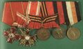 Колодка с наградами участника Русско-японской войны.