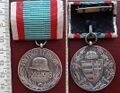 Медаль памяти Первой мировой войны «Pro deo et patria 1914-1918» на колодке принятой в немецкой армии. Аверс и реверс.