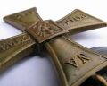 Крест Храбрых образца 1920 года, производства Овчарского с накладными гербом на аверсе.