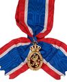 Орден Норвежского льва, знак на ленте. Аверс.