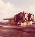 Орудия снятые с линкора «Ришелье» Ноябрь 1967г.
