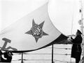 Подъем Краснознаменного военно-морского флага на ТАРК «Киров»
