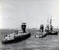 Последний поход лодок Vesihiisi и Iku-Turso на разделку в Антверпен. 1953 год.