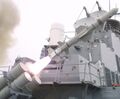 Пуск ПКР «Гарпун» с эсминца типа «Арли Бёрк»