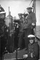 На мостике подводной лодки «Л-2». Крайний слева - помощник командира субмарины А.В. Трипольский, лето 1936 - 1937 г.