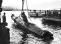 Поднятие японской затонувшей сверхмалой субмарины. 1942 год, Сидней