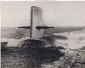 Подлодка "Скорпион" (SSN-589), предположительно, 27 июня 1960 года, вышедшая из Нью Лондона на проведение испытаний.
