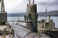 "Скорпион" (SSN-589) в Норвежских водах в 1966 году. Швартовка в заливе Холи-Лох.