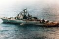 Однотипный СКР «Горделивый» в походе, 1 августа 1985 года