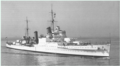 HMS Manchester. Вид с правого борта.