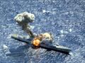 Ingersoll потоплен в результате попадания 2 ракет Harpoon. 2003 г.