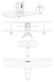 Схема Supermarine Walrus.