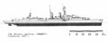 Схема крейсера «Emden»