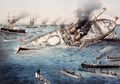 HMS Camperdown таранит флагмана HMS Victoria