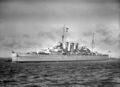 Тяжёлый крейсер HMS London.