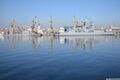 Фрегат TCG «Turgutreis» (F-241) и ракетный катер TCG «Yıldız» (P-348), порт Констанца (Румыния) 03 апреля 2017 года.
