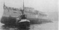 Броненосец после спуска на воду. 1906