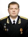 Капитан-лейтенант Александр Александрович Штыков с юбилейным знаком «50 лет Радиостанции ВМФ «Антей»»
