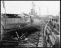 USS North Dakota в сухом доке Бруклинской военно-морской верфи, 1 августа 1912 года.