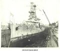 USS North Dakota в сухом доке, 1917-1919 гг.