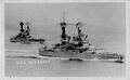 USS Tennessee и USS California во время совместного плавания.