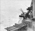 100-мм установки Б-34 правого борта на крейсере «Ворошилов» пр. 26