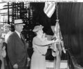 Церемония крещения авианосца USS Hornet 30 августа 1943 года
