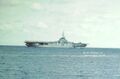 USS Leyte в составе 6-го флота ВМС США у побережья Португалии, 1957