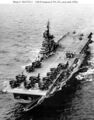 USS Princeton (CVS-37) на посадочной полосе 12 палубных противолодочных самолётов S2F. Середина 50-х годов.