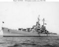 Крейсер USS Spokane во время стоянки в 1948 году
