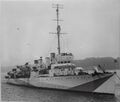 HMS Newport (бывший-USS Sigourney, DD-81) с Норвежским флагом, ноябрь 1941 года