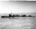USS Chew, в море в восточной части Тихого океана, 2 августа 1945 года.