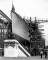 USS Kilty сходит со стапелей, 25 апреля 1918 года.